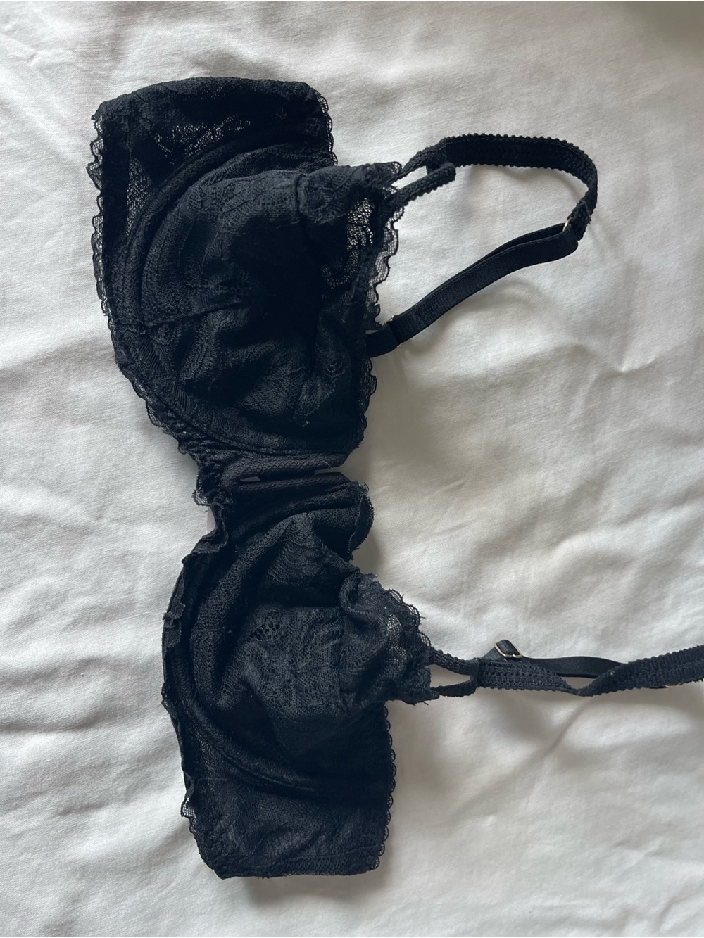 Auden Black Sheer Lace Underwire Bra